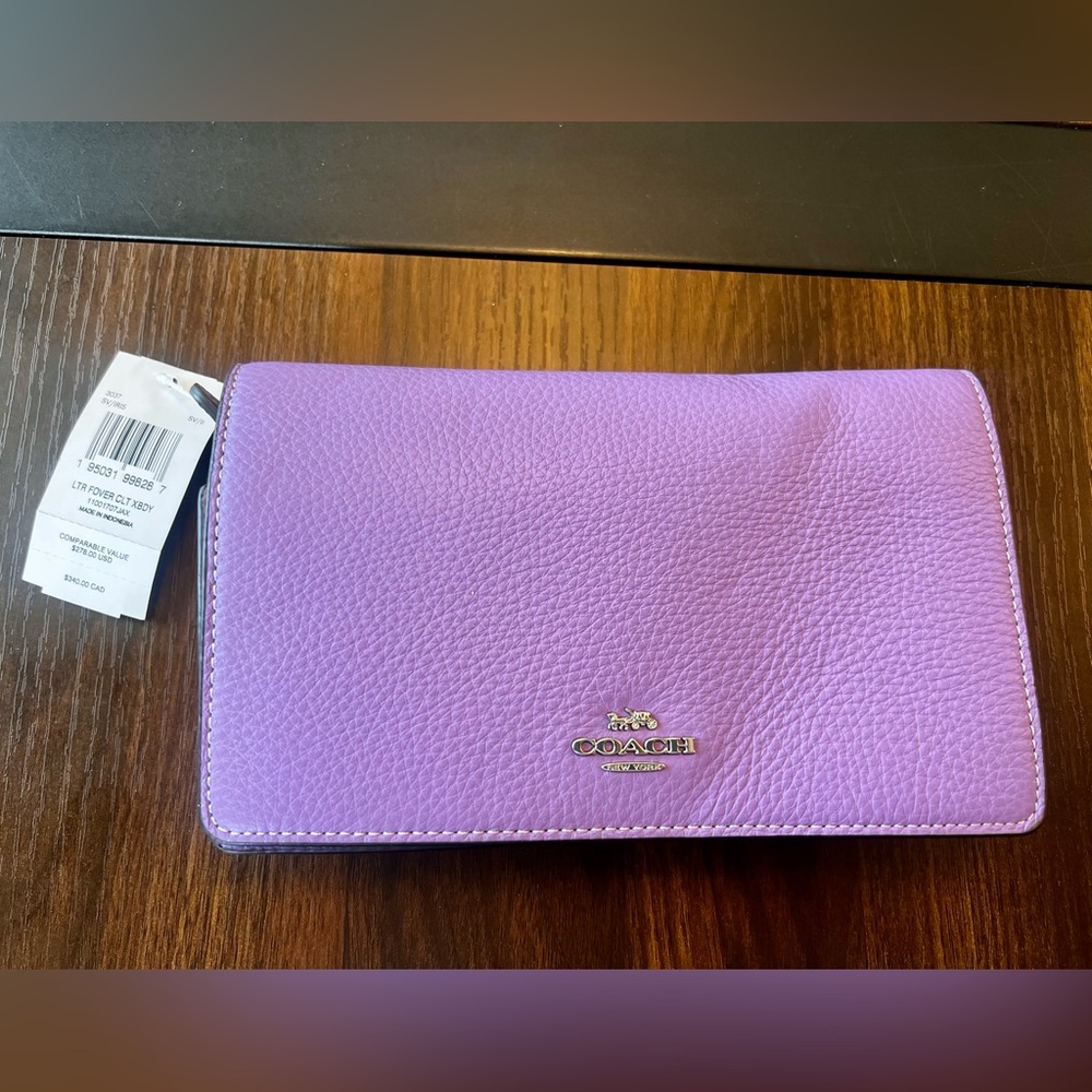 Coach Purple Leather Women's Bag